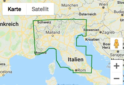 Comfort Map Norditalien 1:650.000