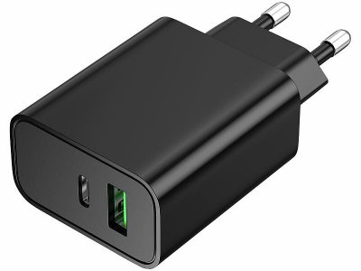 2-Port USB-A/-C Reisenetzteil • PD • QC • bis 30 W